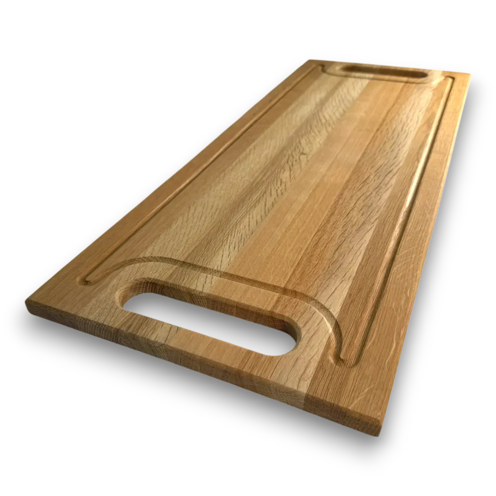 [PLCB012024001PO] Assiette de service avec poignées (12 po X 24 po, Chêne blanc)