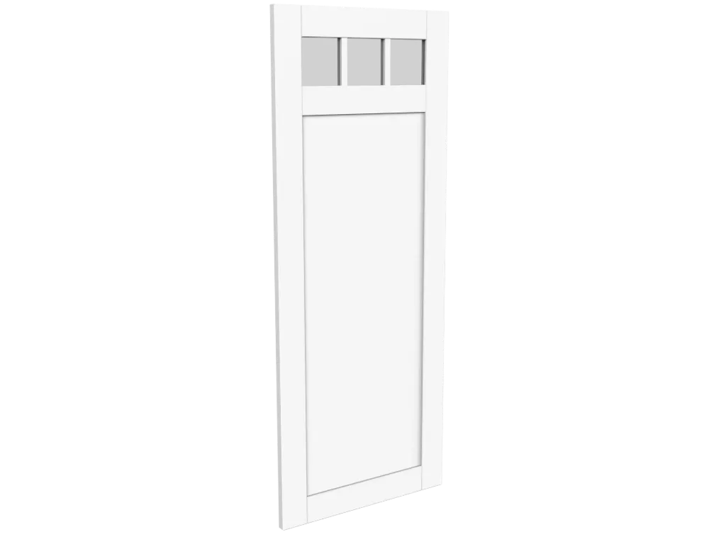 Interbois - 8551 - Barn Door (Treated clear glass) (96", 24" - 25")